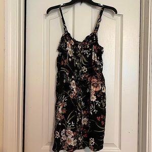 Black floral sundress